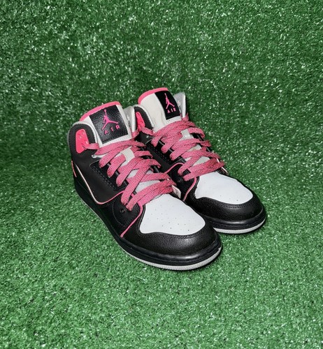 Nike Air Jordan 1 Flight 2 Negro Rosa Zapatos de Baloncesto Niños Talla 5Y Mujeres 6.5 - Imagen 2 de 9