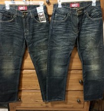 LEVI'S 505 Boys Jeans 16 Reg Regular Straight Dark Blue 28x28. 2 Pair  NEW