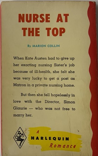 Nurse at the Top by Marion Collin Harlequin Romance - Imagen 2 de 2