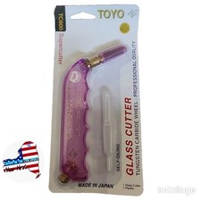 Toyo TC600 Glass Cutter, PINK, BLUE, OR GREEN   OIL CUTTER, NO OIL INCLUDED