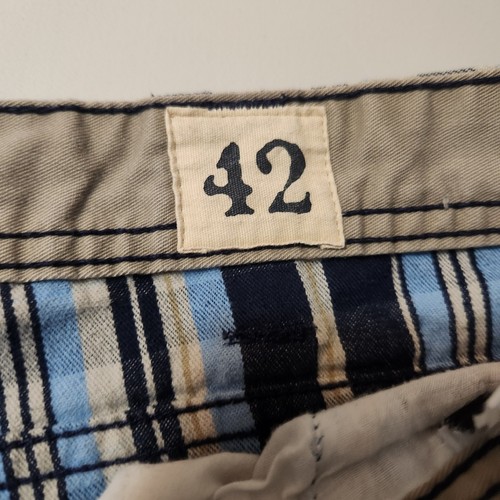 Red Head Mens Sz 42 Cargo Shorts Blue Plaid Preppy Summer Outdoor - Picture 18 of 23