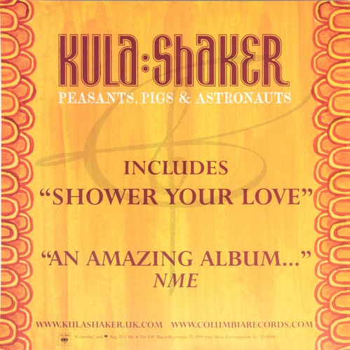 Kula-Shaker Bauern, Schweine & Astronauten Album Cover Promo 12x12 flaches Poster - Bild 2 von 2
