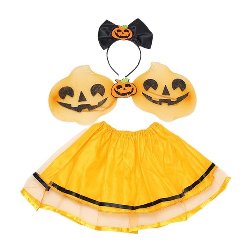 Girls Pumpkin Costume Halloween Costume for Photography Props Dance Festival - Bild 7 von 7