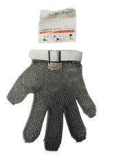 NEW Tridentum Stainless Steel Chain Mail Metal Mesh Safety Gloves Size Small