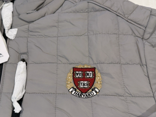 Cutter & Buck Harvard MEN'S Sz Large PrimaLoft Grey Full Zip Jacket $200 - Picture 4 of 6