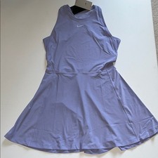 Nike Court Victory Tennis Dress Women's M FQ1780-533 Dri-fit Slim Fit Lilac NWT