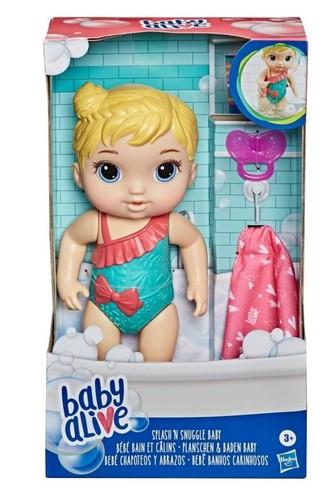 Baby Alive Splash 'n Snuggle Babypuppe - Bild 1 von 2