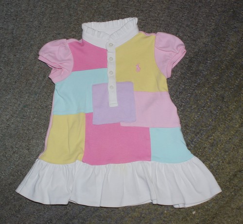 Ralph Lauren Baby Girls Short Sleeve Dress - Size 9 Months - EUC - Picture 1 of 3