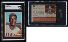 1962 Topps Ernie Banks #25 SGC 2 HOF
