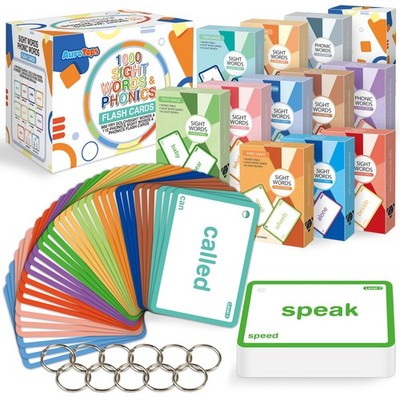 1012 Sight Words/Phonics Flash Cards, Dolch & Fry High Frequency Site Words, ...