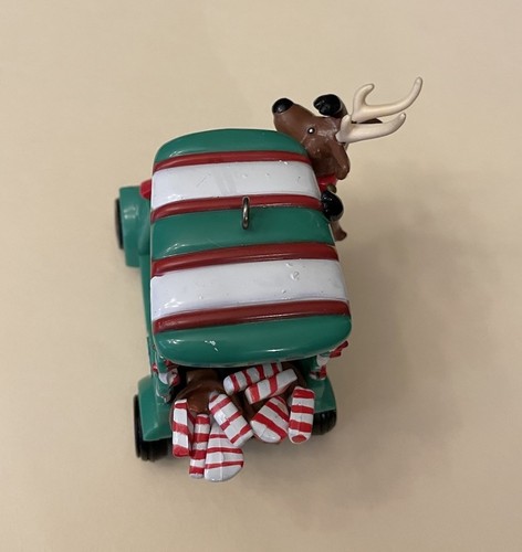 Santa Golfing with Reindeer in Cart #25 with Clubs Christmas Ornament Noma 1985 - Picture 7 of 7