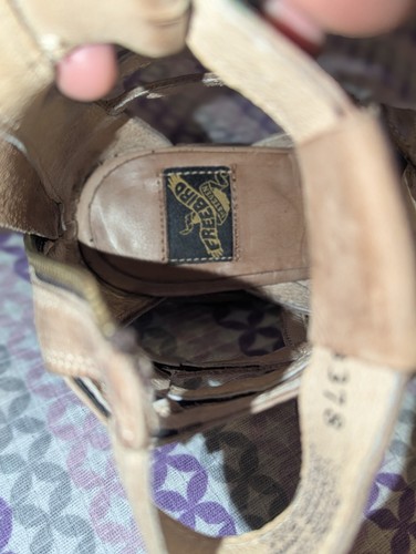 Freebird by Steven Gazelle Taupe Tan Light Brown Sandals Sz 8 Gladiator Distress - Picture 14 of 17