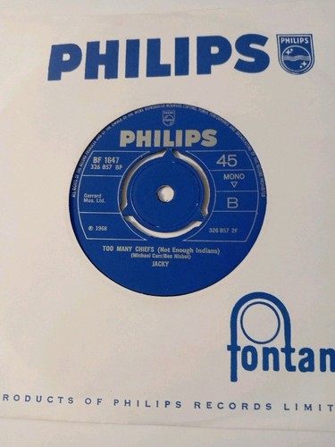 Jacky - White Horses (Philips BF 1647) VG+ Vinyl Record 7" - Foto 2 di 2