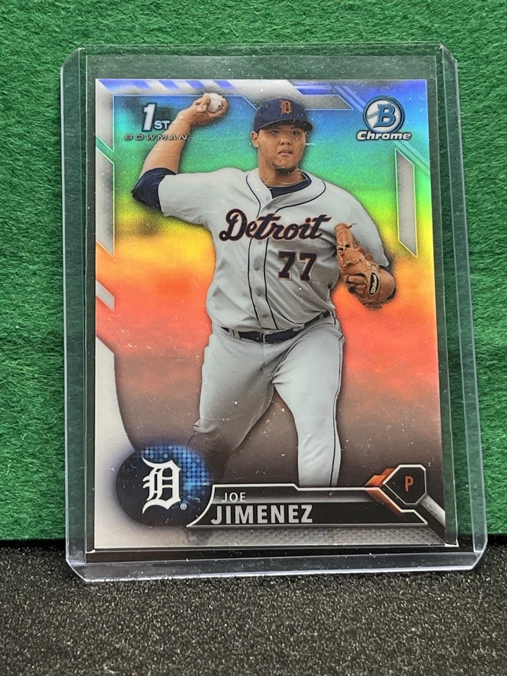 Joe Jimenez 2016 Bowman Chrome Prospects #BCP225 Refractor 253/499 (RC) - Image 3 of 3