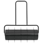 Lawn Roller Black Iron and Steel Large Lawn Roller Cylindrical vidaXL