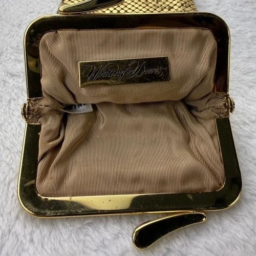 Estuche para gafas vintage de malla dorada Whiting & Davis | Bolsa de noche retro - Imagen 6 de 8