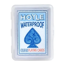 Hoyle Waterproof Playing Cards, Clear, 1 Deck