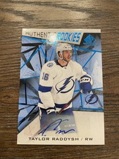 2021-22 SP Game Used #198 Taylor Raddysh Blue Auto