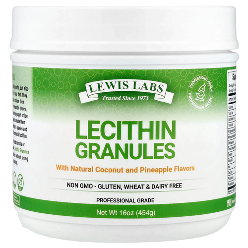 Lecithin Granules, Natural Coconut and Pineapple, 16 oz (454 g) - Picture 1 of 2