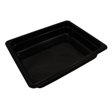 Cambro 22CW110 1/2 Size 2 1/2 in Black Camwear® Food Pan