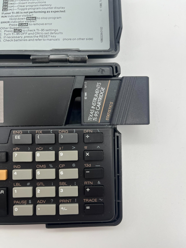 TI-95 ProCalc Texas Instruments Statistics ROM/RAM Handheld Computer 1986 - Picture 3 of 4