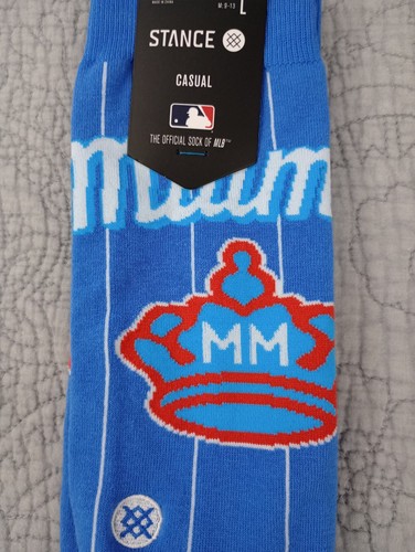 Stance Miami Marlins City Connect Sugar Kings Socks Size Large MLB Baseball - Picture 4 of 9