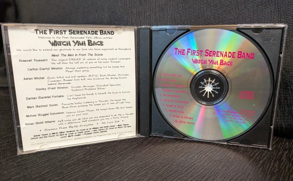 The First Serenade Band Watch Yah Back CD (1996) Dominica W.I. Reggae Soca Zouk Foto 3 de 4