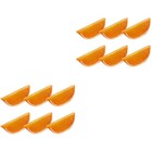  2 Count Zitronen Künstlich Zitronenscheiben Faux Obst Simulationsfrucht