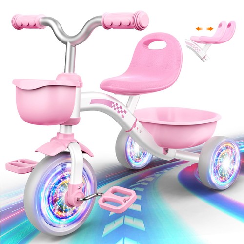 Toddler Tricycle for 1-3 3-5 Year Olds, Toddler Toys Baby Bike, Toys for Ages...
