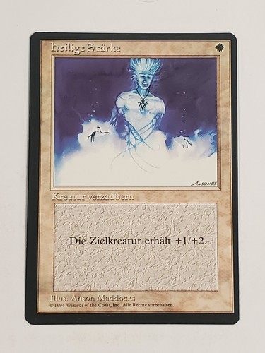 MTG Holy Strength (German Revised (BB)/White/C) - BGM - Picture 1 of 2