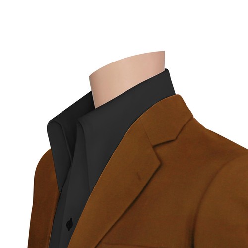 Camisa de vestir formal de cumpleaños 100 % algodón con lazo abierto alto cuello coreano para hombre - Imagen 10 de 15