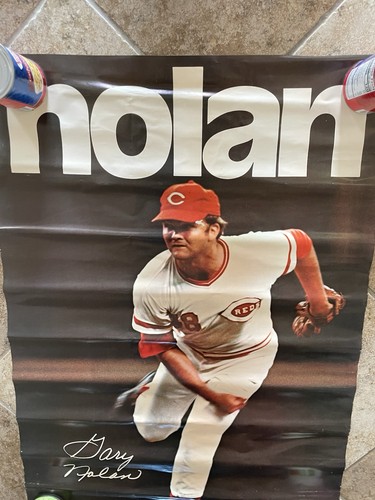 Vintage 1972 Gary Nolan Cincinnati Reds Baseball Poster - Bild 2 von 8