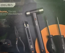 Deli home series 8 piece home Tool set collection household