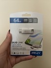 PNY 64GB Duo Link USB 3.2 Flash Drive Type-C & Type-A read speeds up to 200MB/s