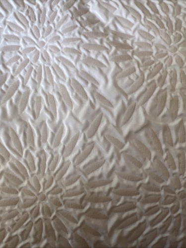 DKNY Mosaic Burst Textured Microsculpt Classic White Fabric Shower Curtain - Picture 2 of 4