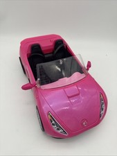 BARBIE Glittery Glam Pink Sports Coupe 14" Mattel 2016 DVX59