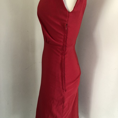 Stop Staring Bombshell Dress Size S Black Red Contrast Trim Pinup Fitted Wiggle - Picture 4 of 6