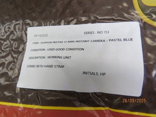 Fujifilm INSTAX mini 12 Instant Camera - Pastel Blue [NO153] - Picture 4 of 5
