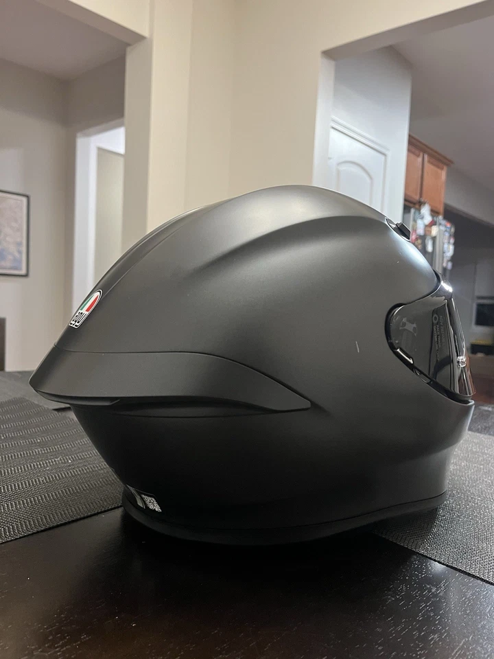 Casco de moto AGV K6 S talla grande negro mate con visera tintada Foto 3 de 4