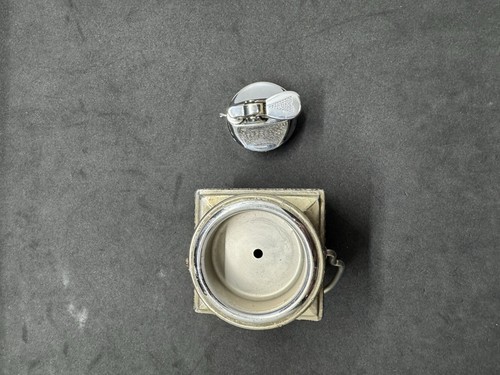 Vintage Mid-Century SAS Japan Table Lighter Ornate Metal Working Collectible - Picture 10 of 14