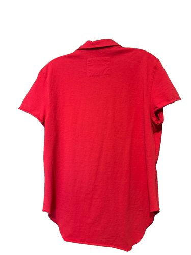 Frank & Eileen The Lab Heritage Jersey Polo T-Shirt Double Decker Rot Large - Bild 3 von 14