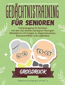 Großdruck: Gedächtnistraining für Senioren: Gehirnj... | Buch | Zustand sehr gut - Bild 1 von 2