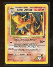 2000 Pokemon Gym Challenge Blaine's Charizard 2/132 Holo Foil Unlimited WOTC