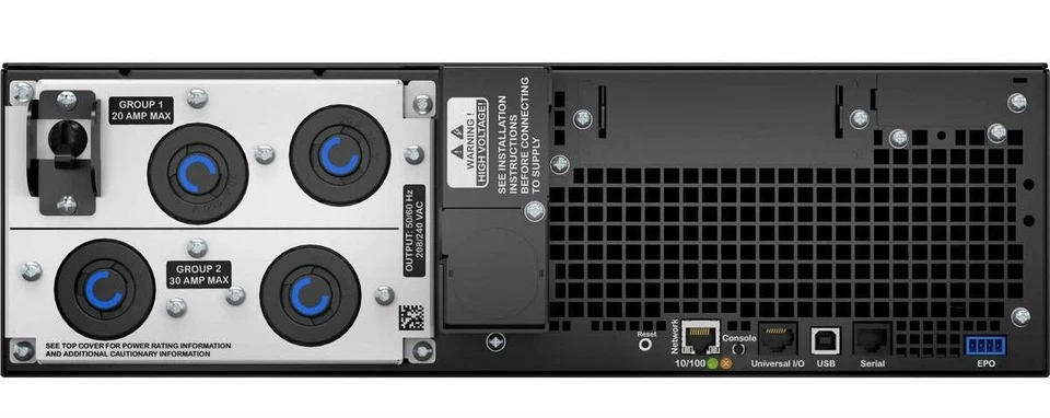 APC SRT5KRMXLT 5000VA 208V 4800W On-Line Double Conversion SRT Smart-UPS L6-30P - Image 2 of 4