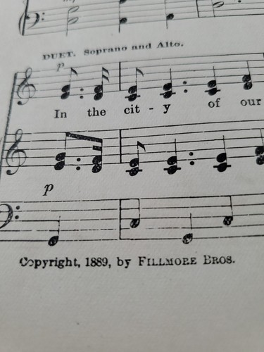 Antique Book c1897 Anthems From The Psalms Anthems for Chorus & Quartet Choirs - Picture 20 of 20