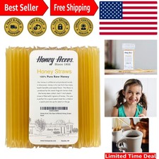 Raw Unfiltered Honey Straws - Honey Sticks Clover, 50 Count