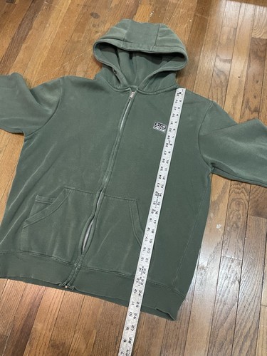 Vintage Y2K Sub Pop Zip Up Mens L Green Logo Music Seattle Skater Grunge Nirvana - Picture 6 of 7