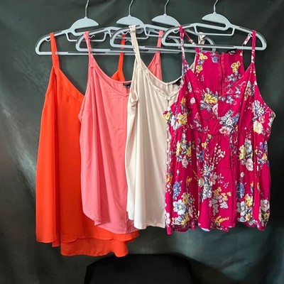 Torrid Womens Plus Size Camisole Bundle Floral Lace 4 Piece Set Size 2X