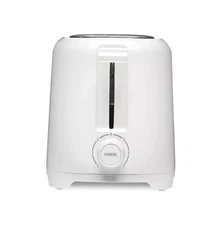 Proctor Silex 2-Slice Toaster - White: Compact Bread Toaster, 700W, Plastic