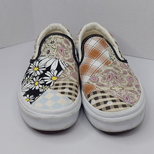 Vans Classic Slip-On Meadow Patchwork  Women 10 Mens 8.5 Canvas Low Top Sneaker - Picture 2 of 13